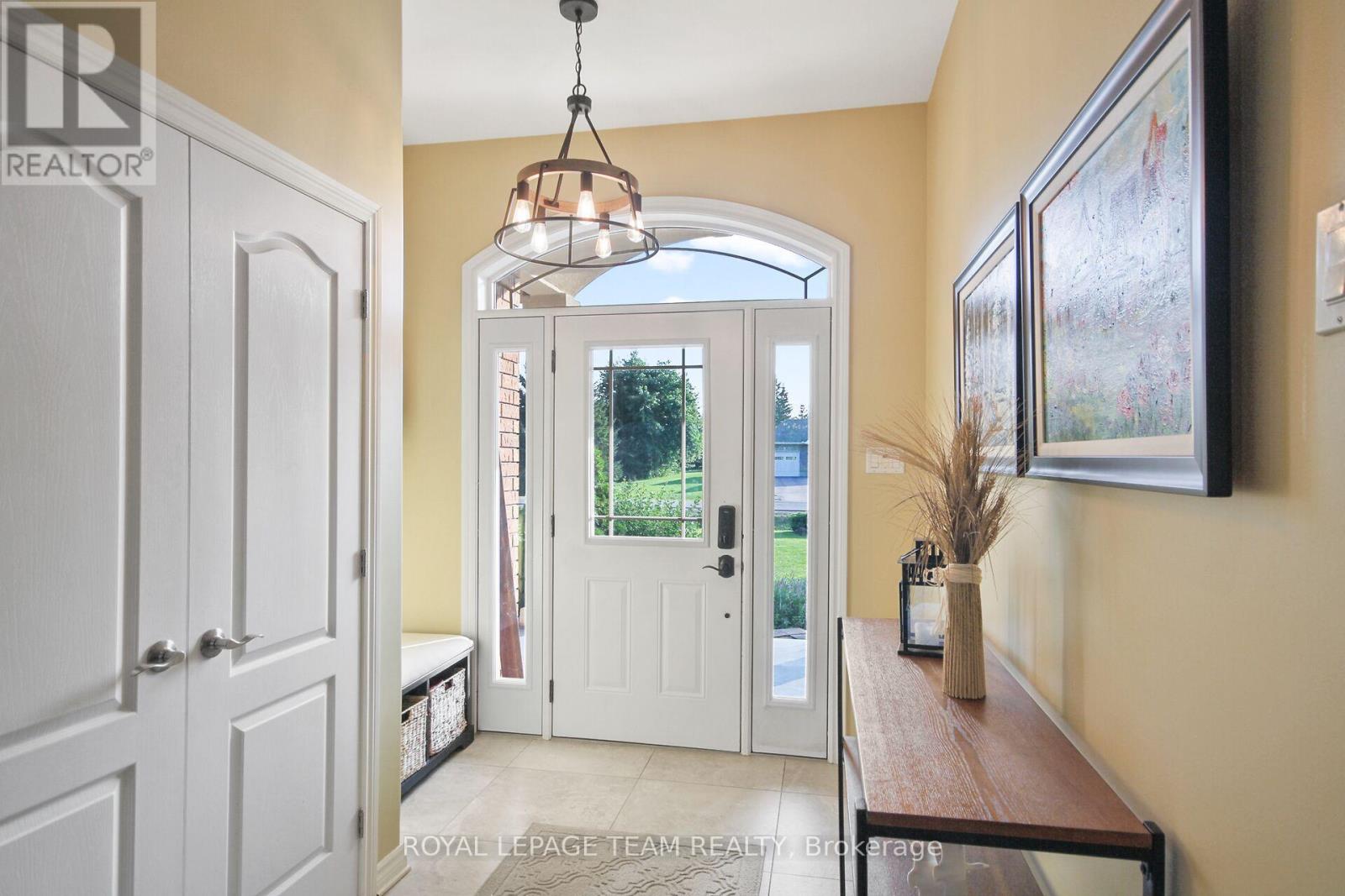 Looking back at the front door