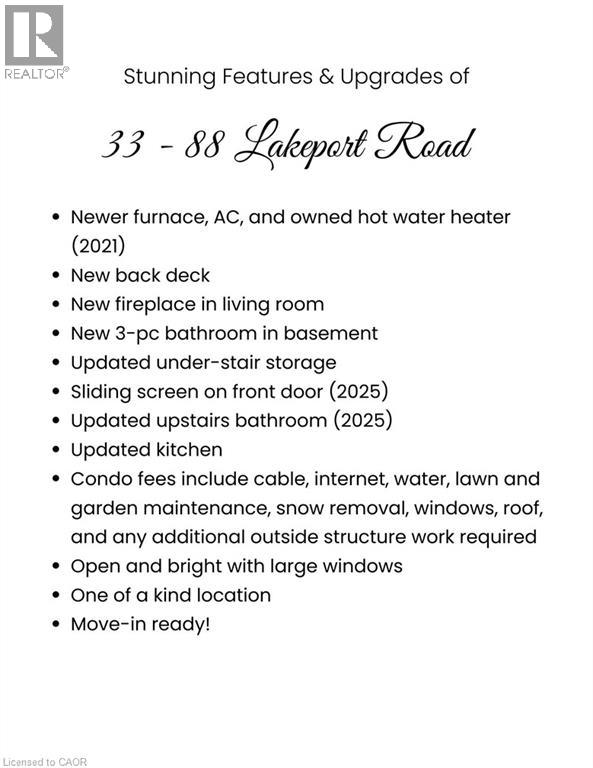 Photo 2 of 88 Lakeport Road Unit 33, St Catharines ON