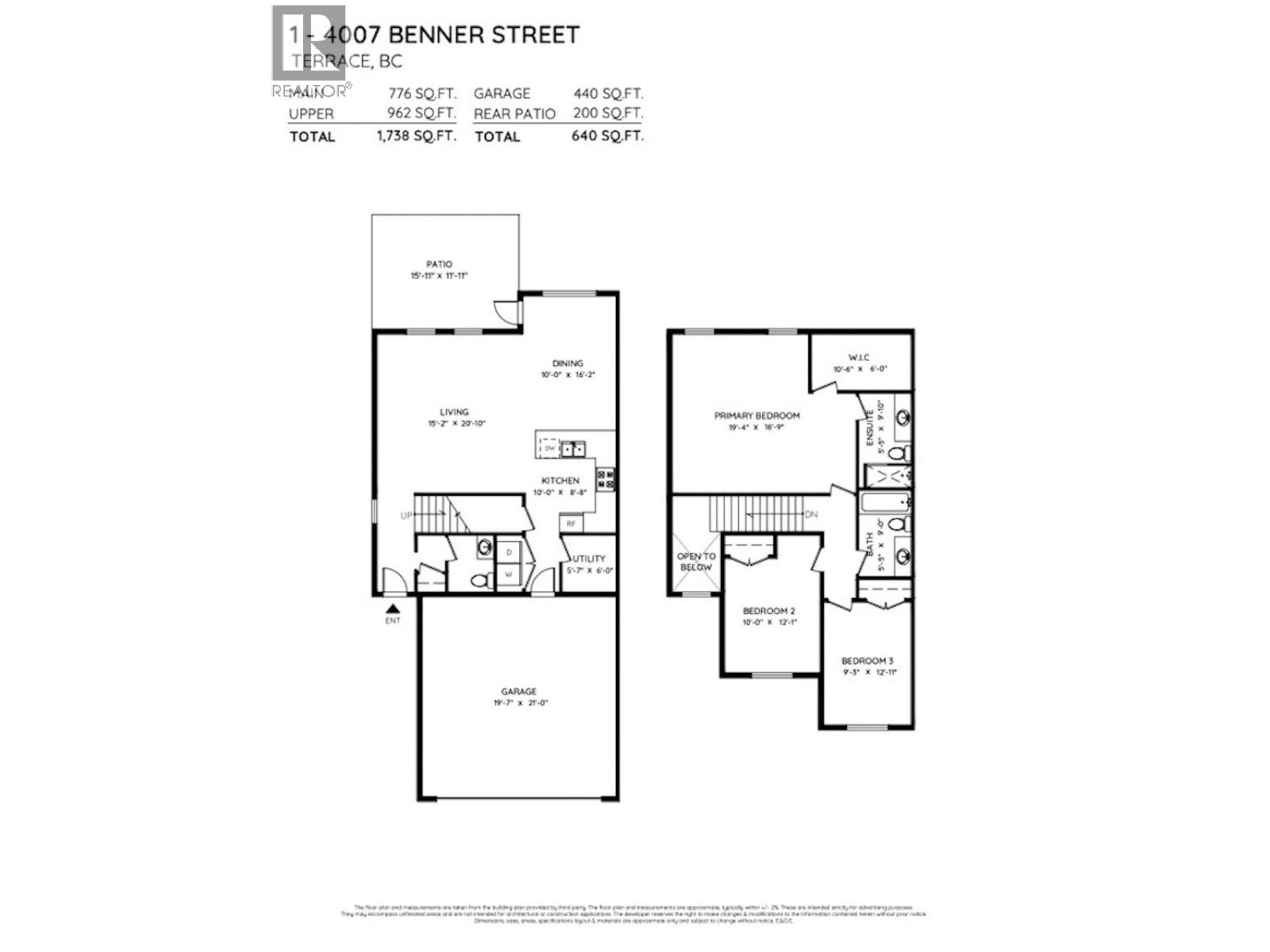 1 4007 BENNER STREET, Terrace