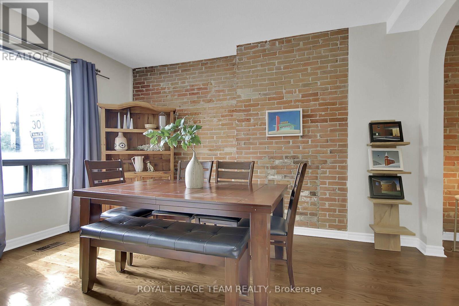 Beautiful exposed brick walls