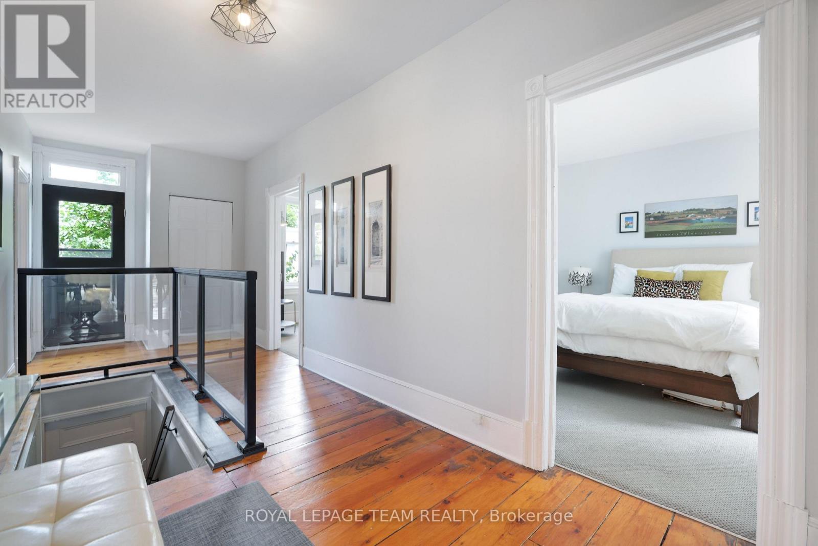 Lovely wide board pine floors.