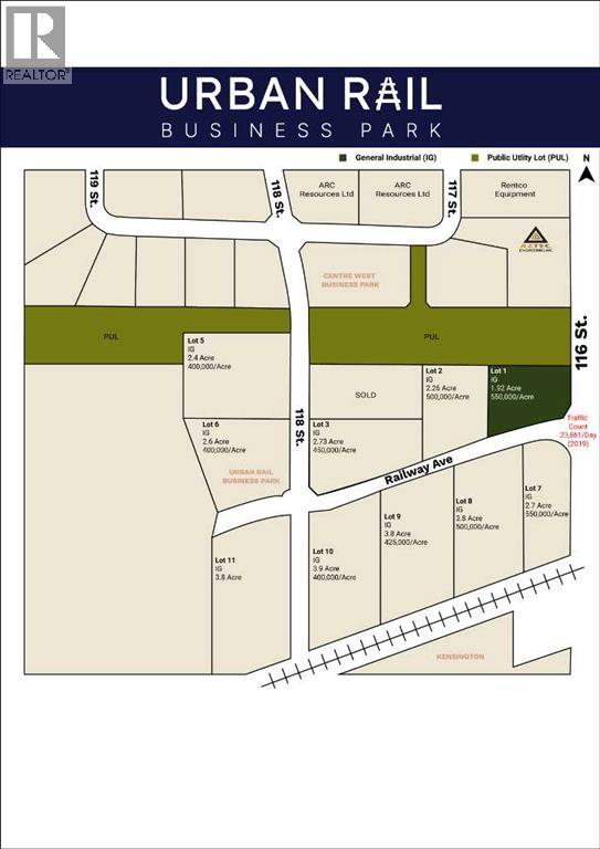 Photo 1 of Lot 1 11602 Railway Avenue, Grande Prairie AB