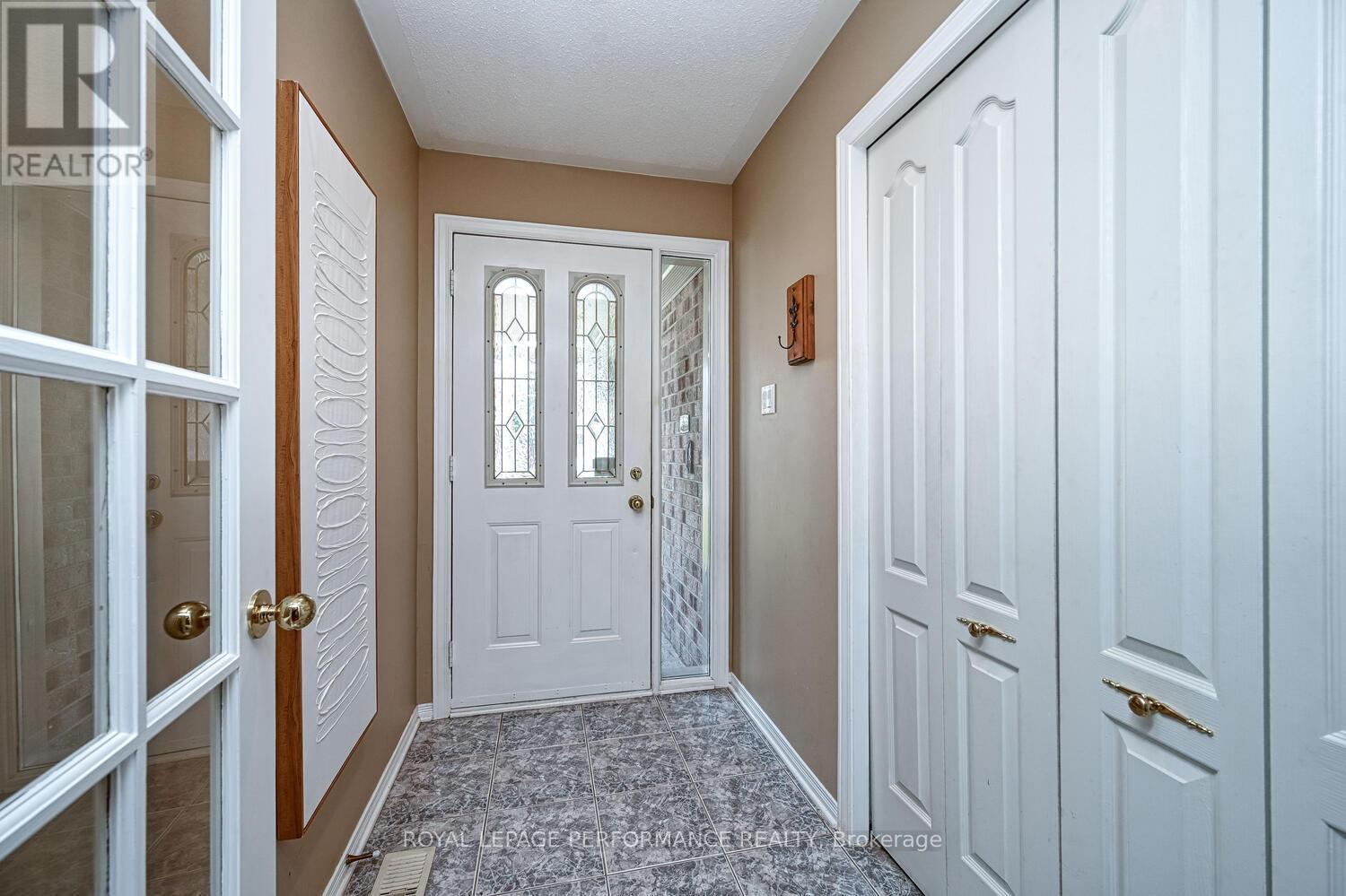 Foyer with french door