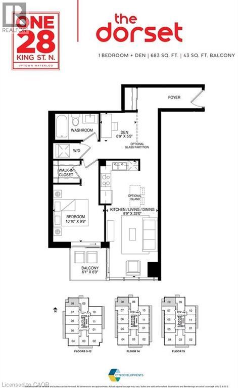 Photo 21 of 128 King Street N Unit 608, Waterloo ON