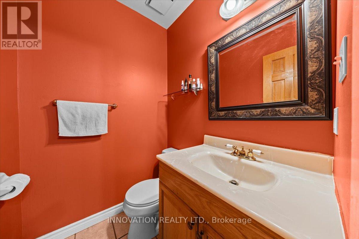 Handy powder room on main level