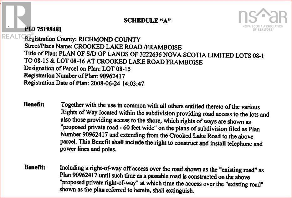 Property 17 of 18 of Lot 08-15 Crooked Lake Road