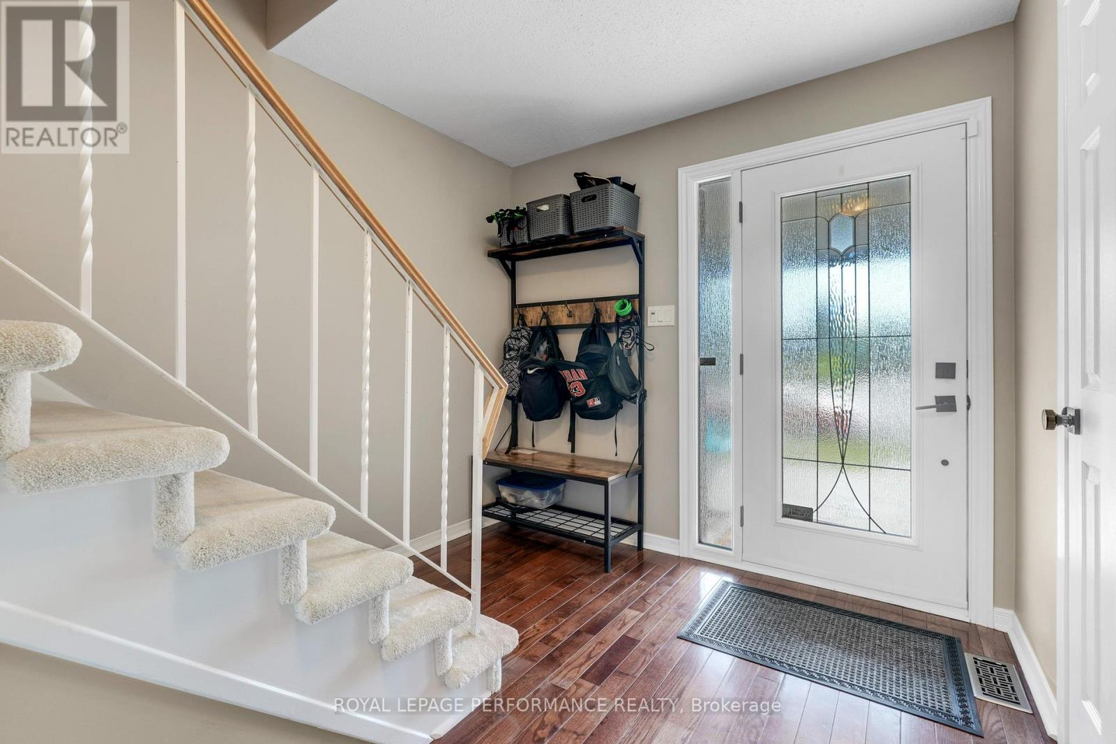 Foyer is filled with natural light