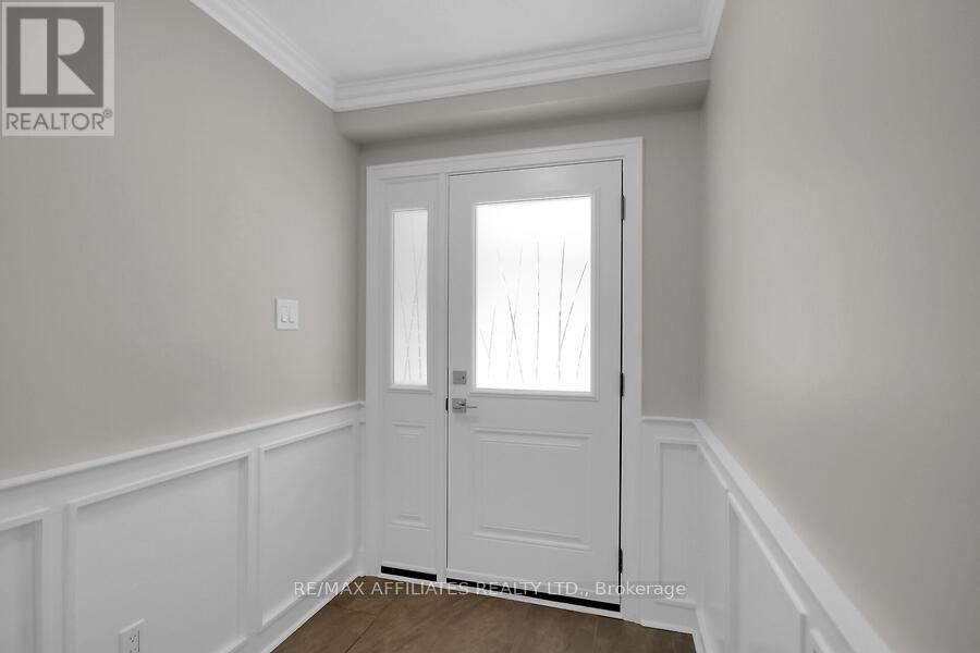 Looking at the front door from inside