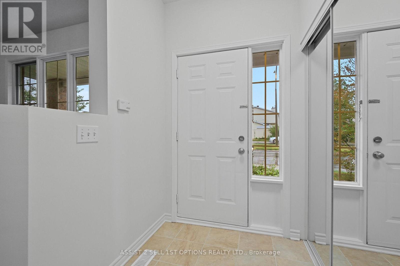 Foyer with  New Closet and Ceramic Floors
