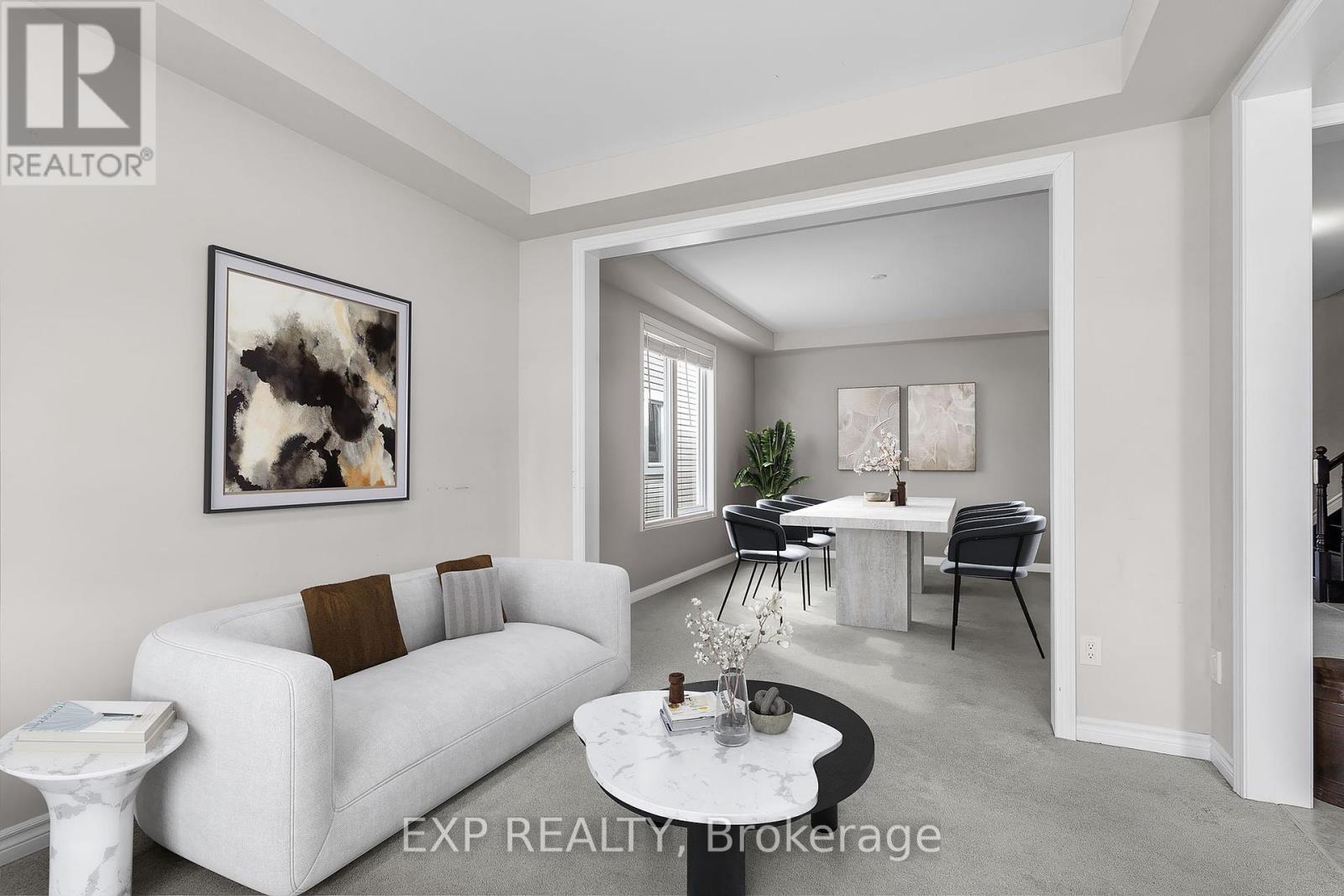 Living/dining (virtually staged)