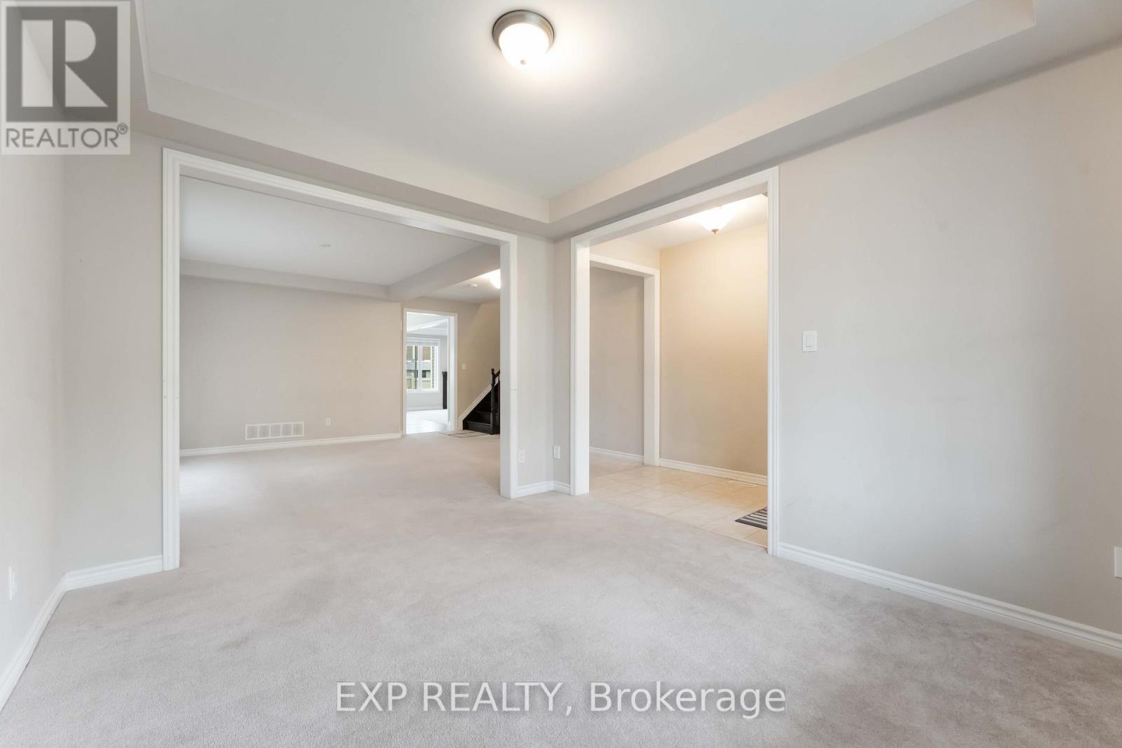 Living room adjacent to dining room