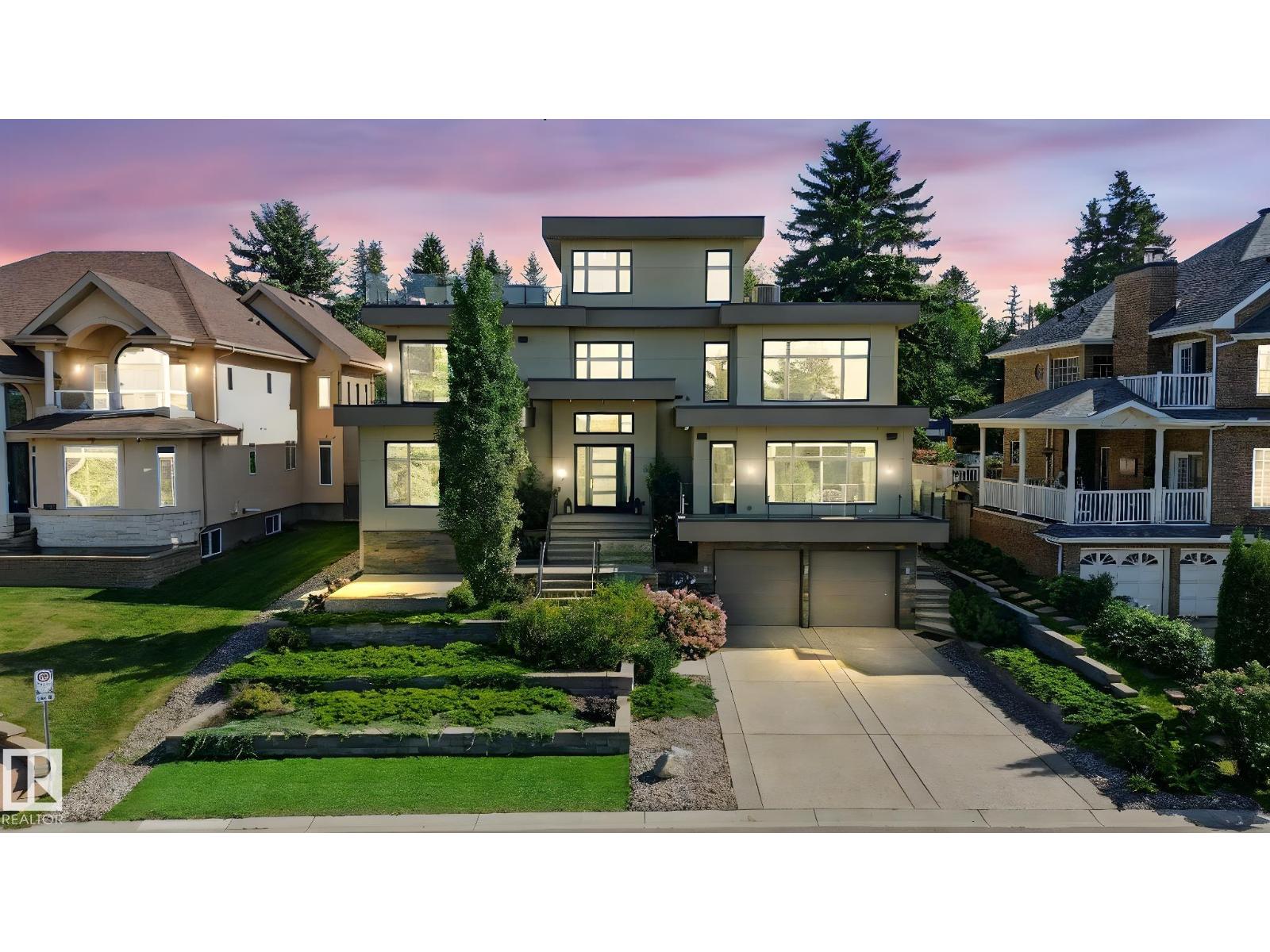 Front exterior of 11823 Saskatchewan Drive NW Windsor Park overlooking the river valley