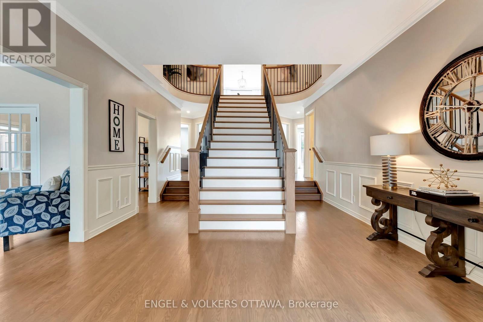 Stairs to second level from the main entrance