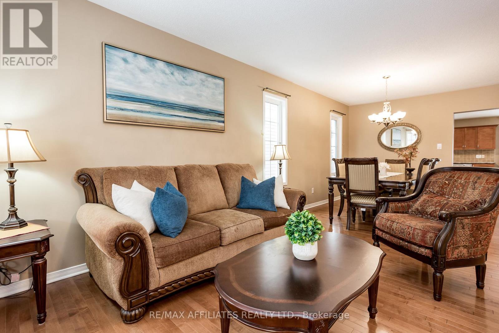 Open-concept living and dining areas