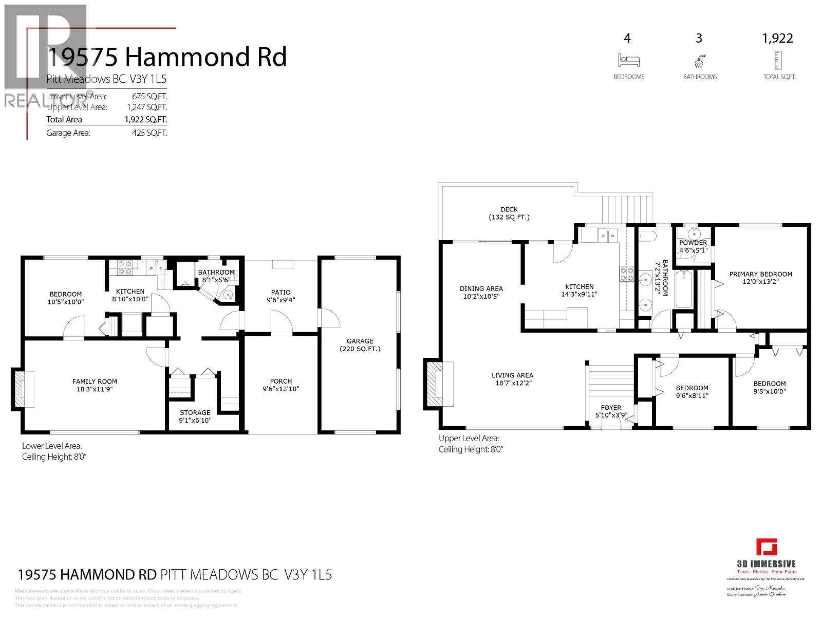 19575 HAMMOND ROAD, Pitt Meadows