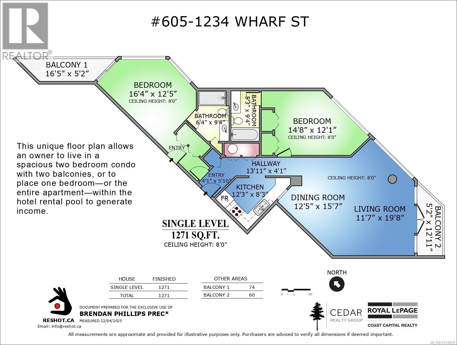 605 1234 Wharf Street, Victoria