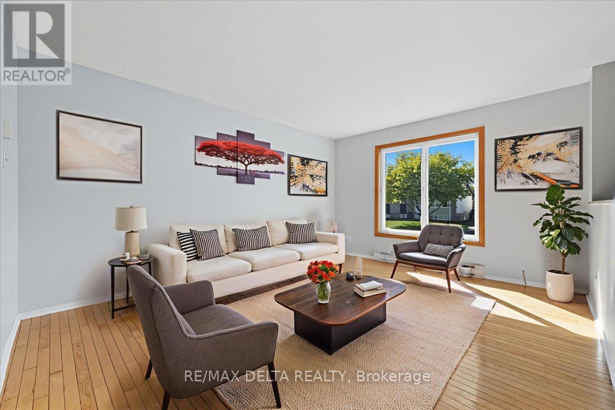 Virtually staged living room