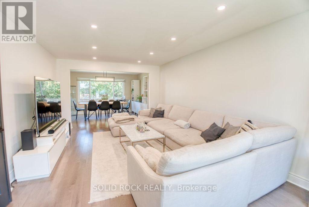 Spacious living room with lots of light!