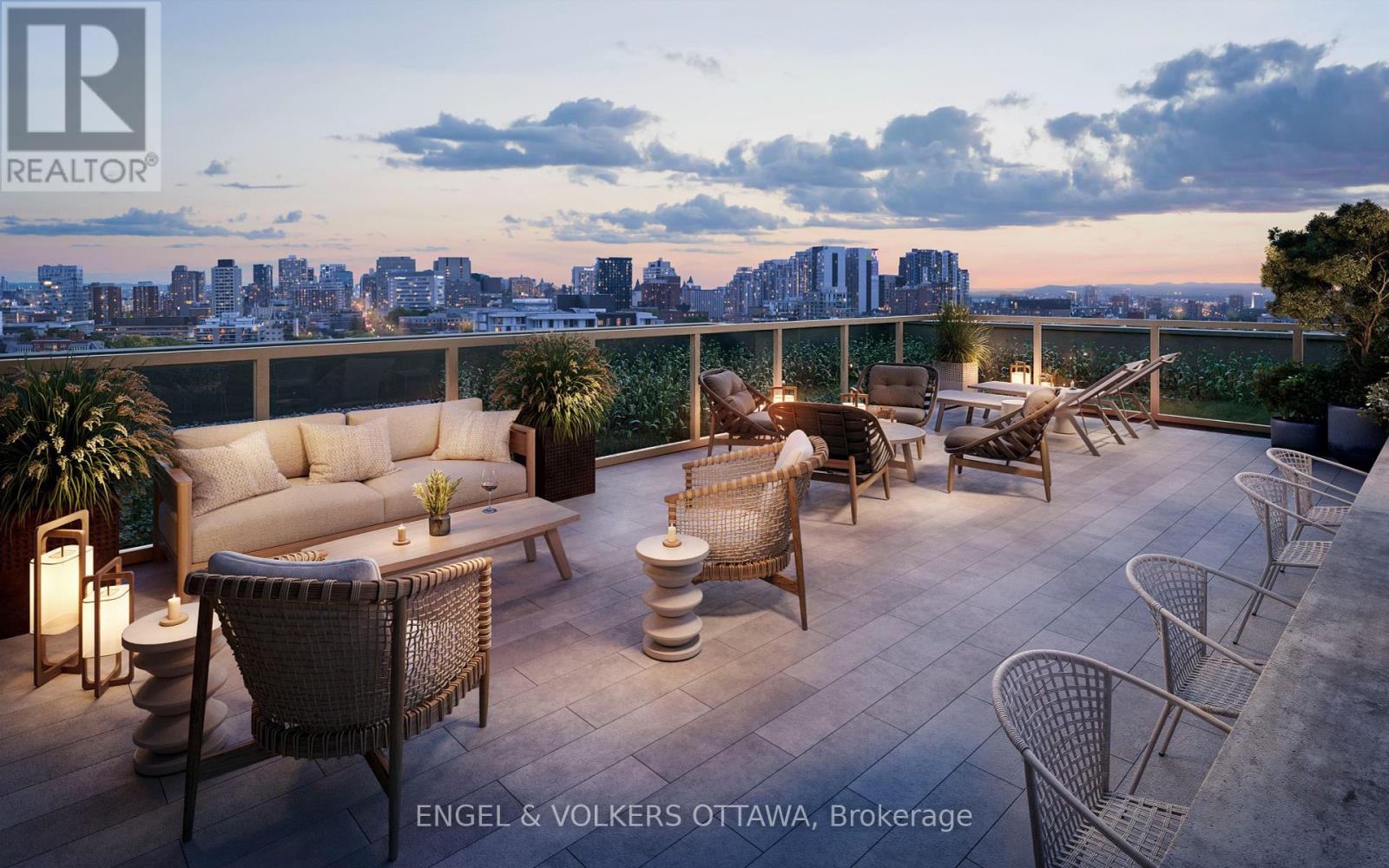 Common rooftop terrace