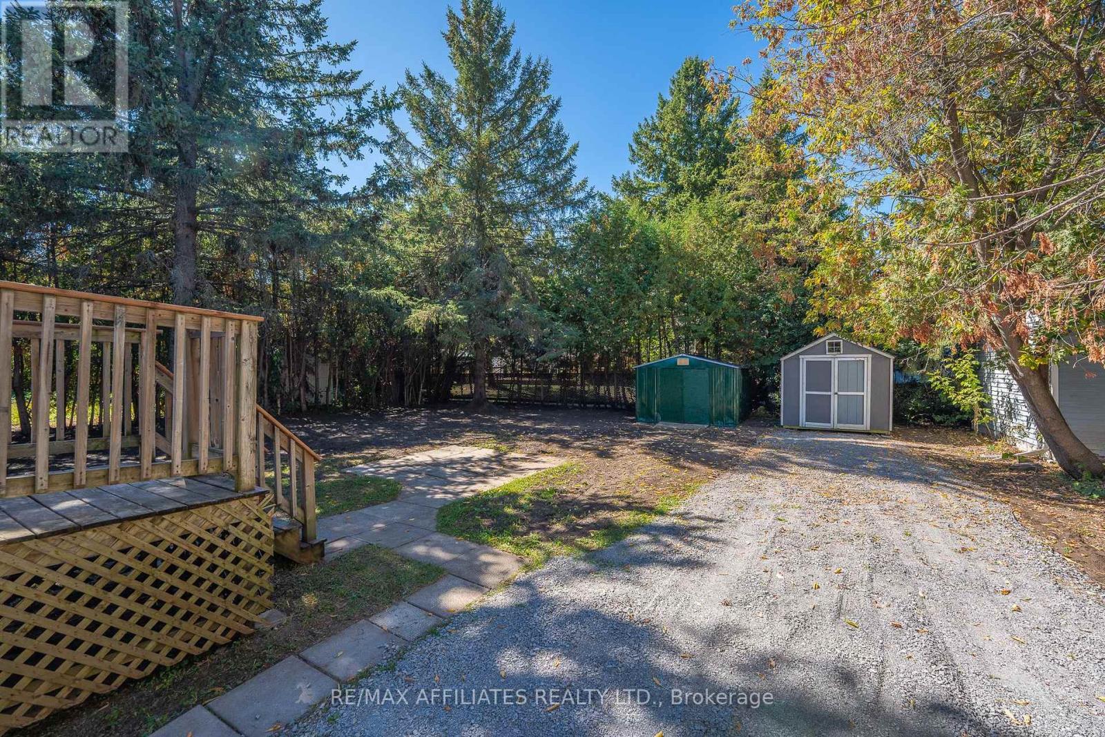 Private Backyard With Mature Trees