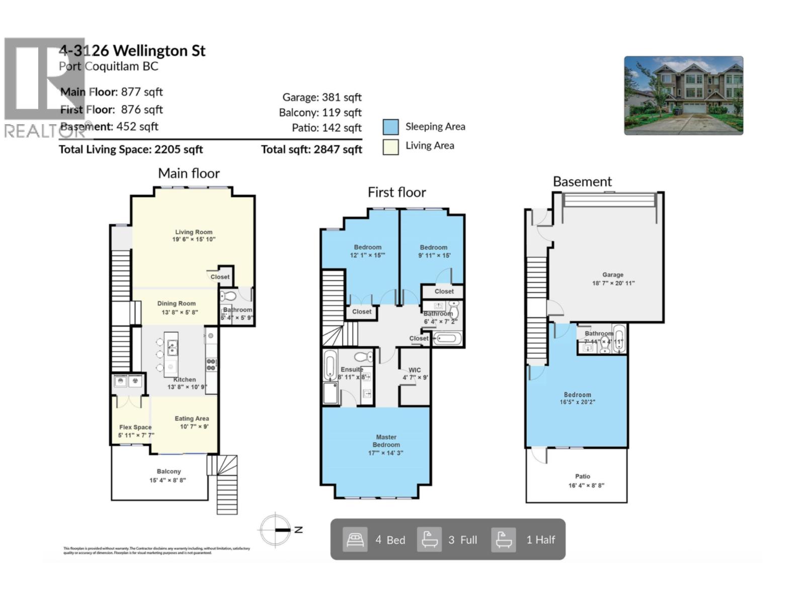 4 3126 WELLINGTON STREET, Port Coquitlam
