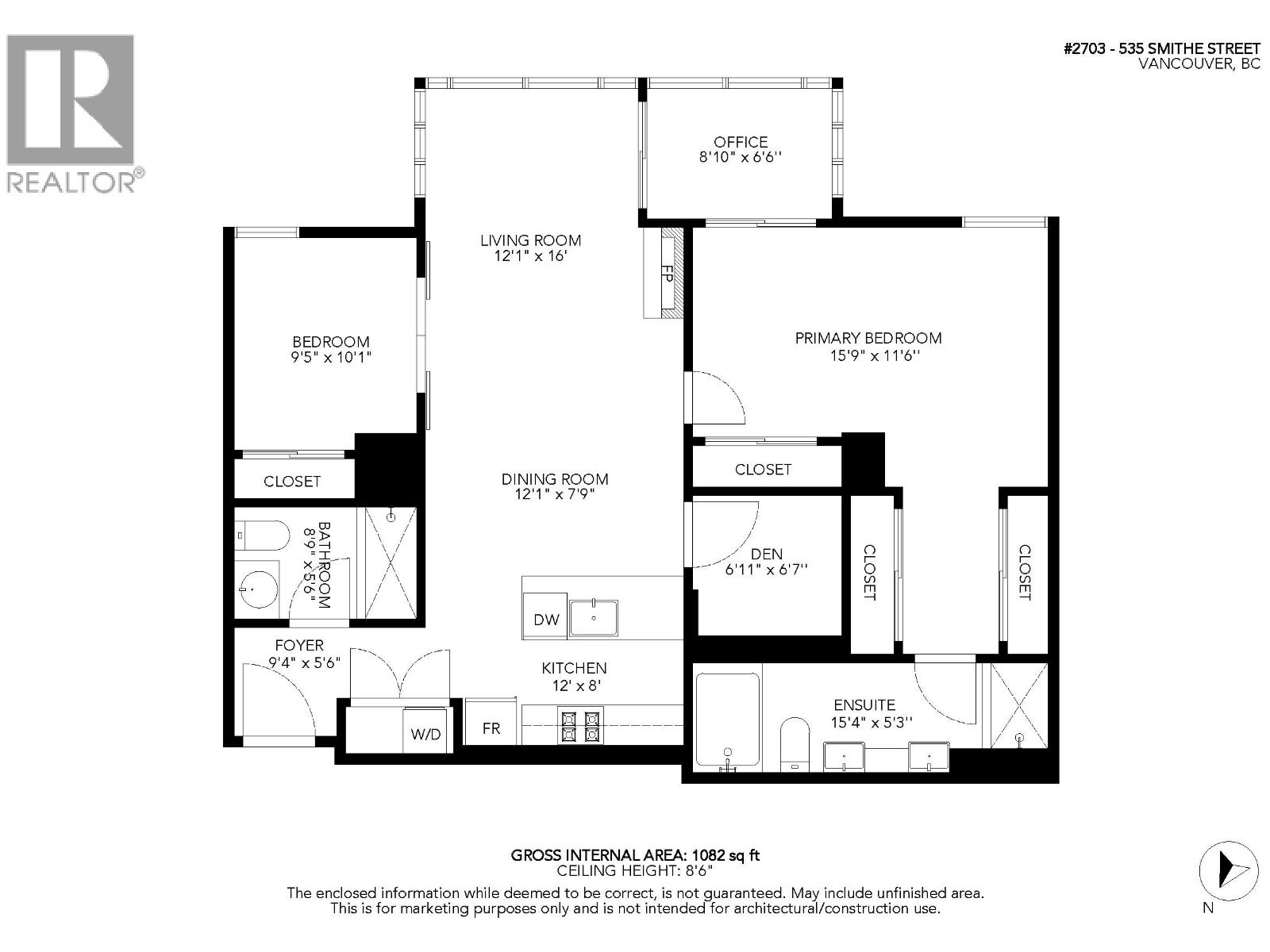 2703 535 SMITHE STREET, Vancouver