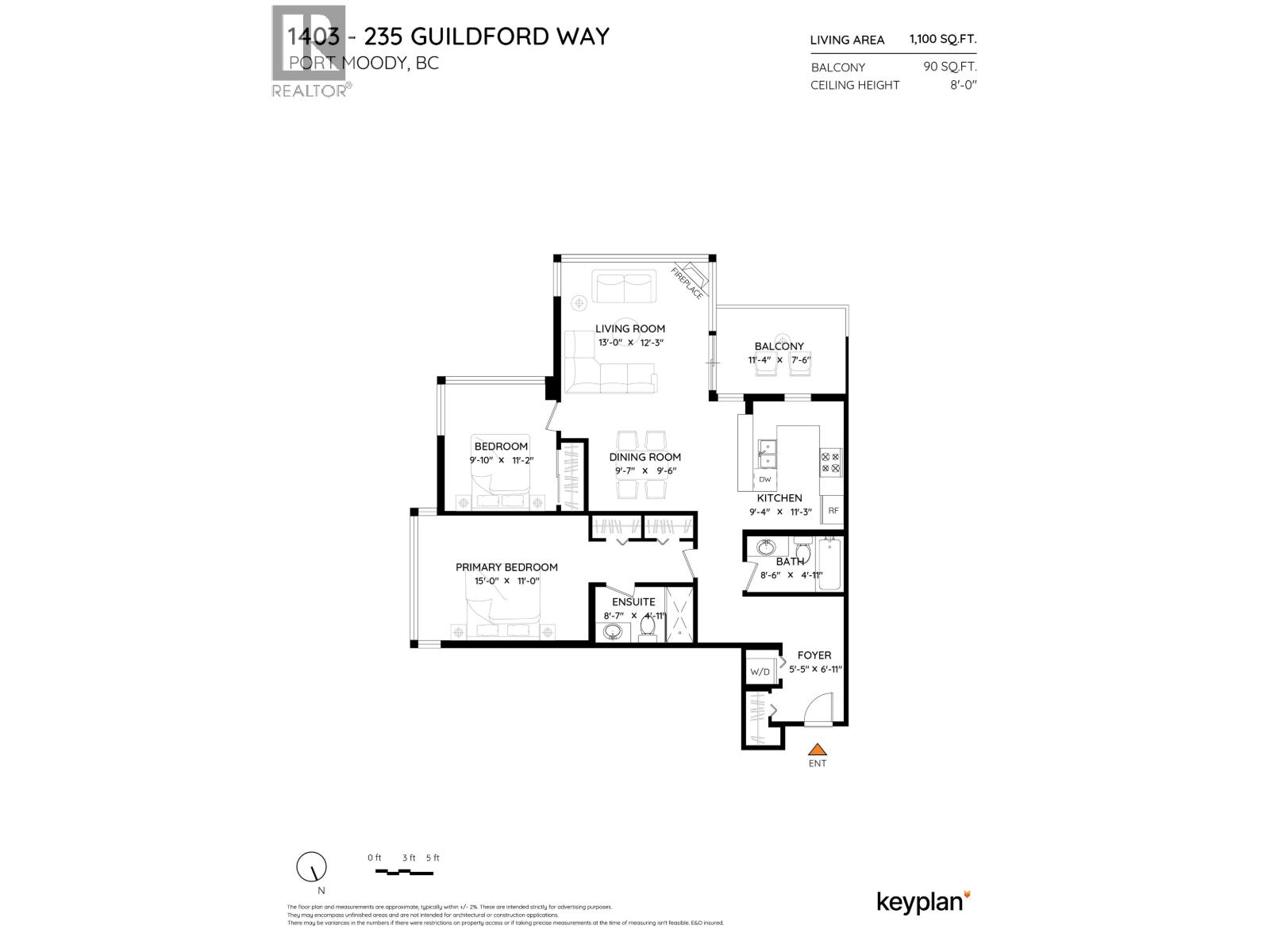1403 235 GUILDFORD WAY, Port Moody