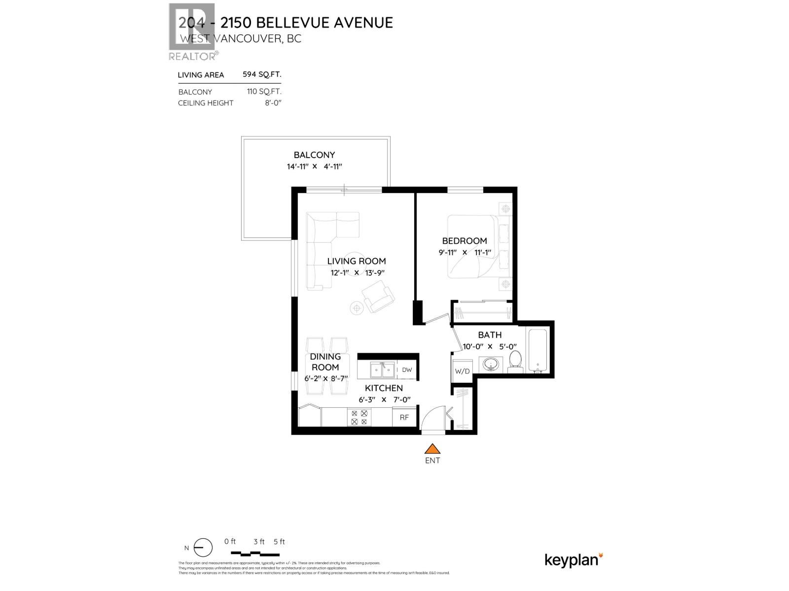 204 2150 BELLEVUE AVENUE, West Vancouver