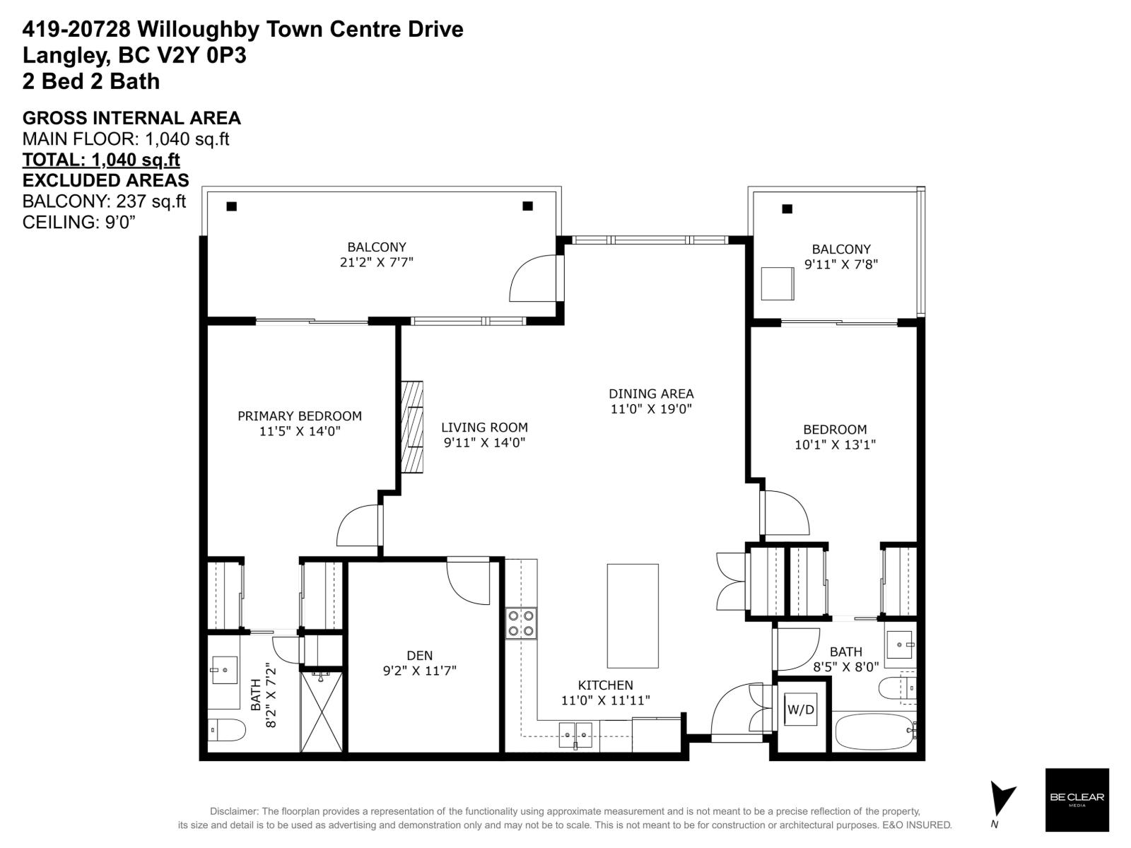 419 20728 WILLOUGHBY TOWN CENTRE DRIVE, Langley