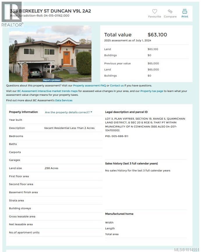  335 Berkeley Street, Duncan