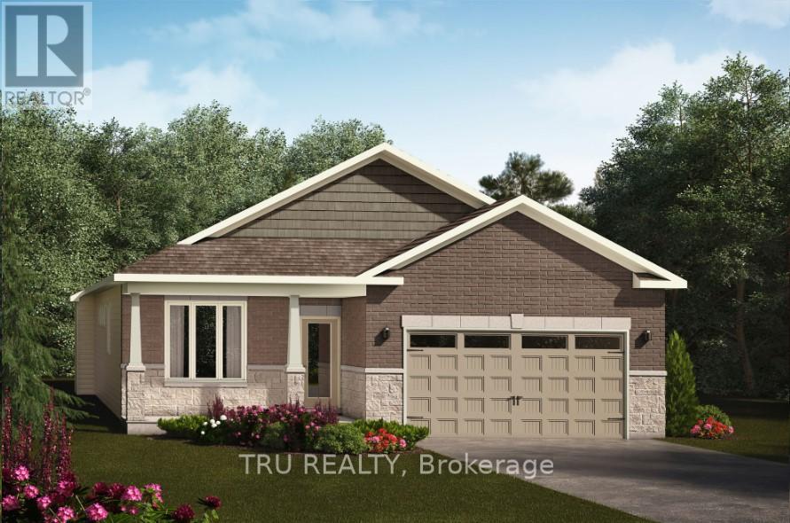 Exterior rendering (not of actual home)