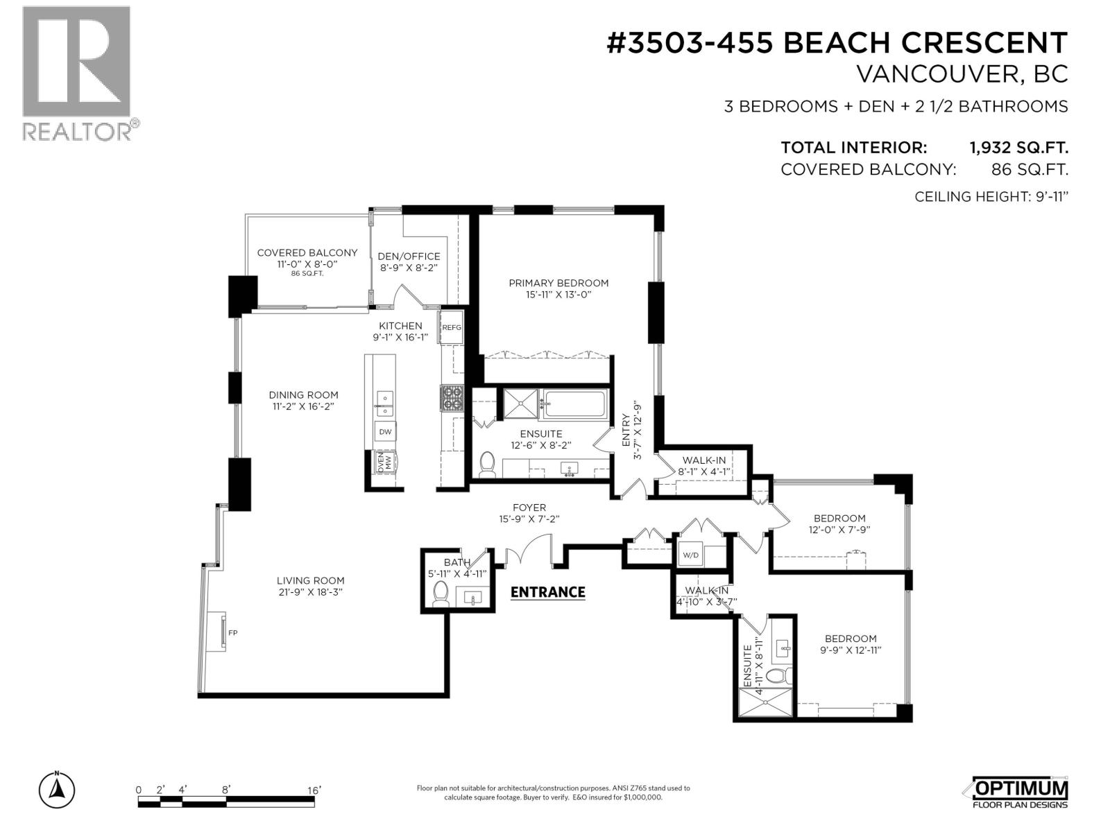 3503 455 BEACH CRESCENT, Vancouver