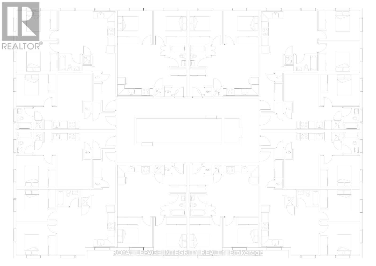 Concept floor plan for 35 units
