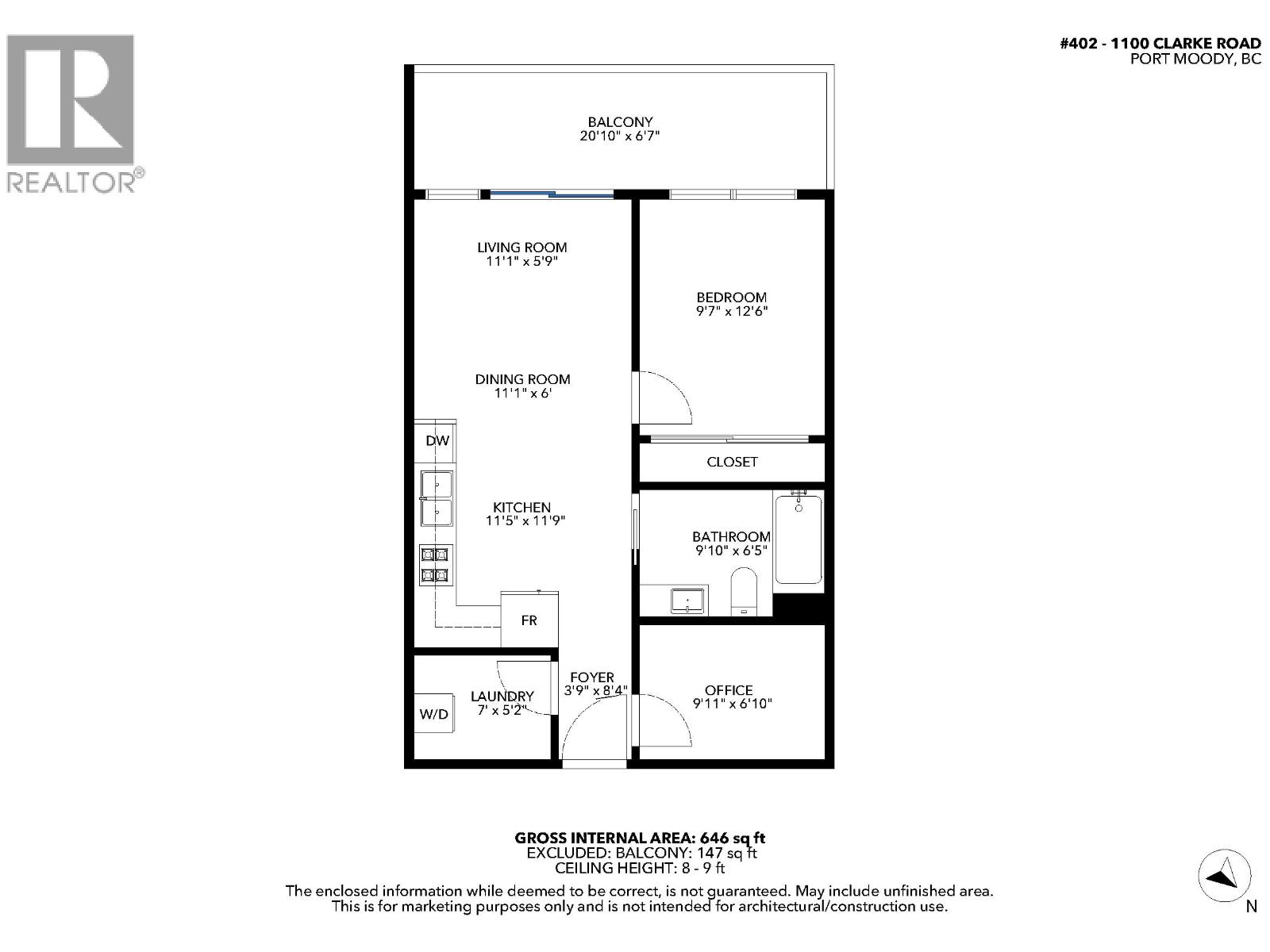 402 1100 CLARKE ROAD, Port Moody