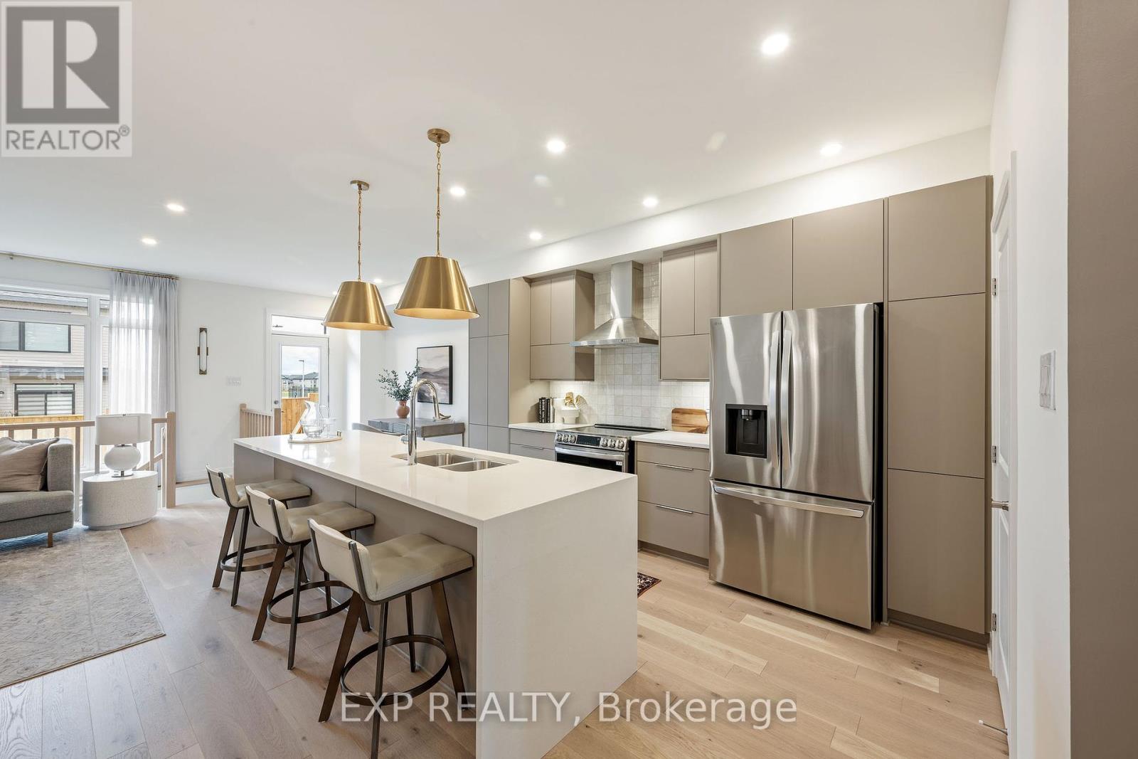 Kitchen with stainless appliances