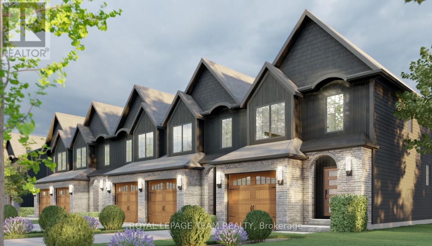 End unit with private driveway