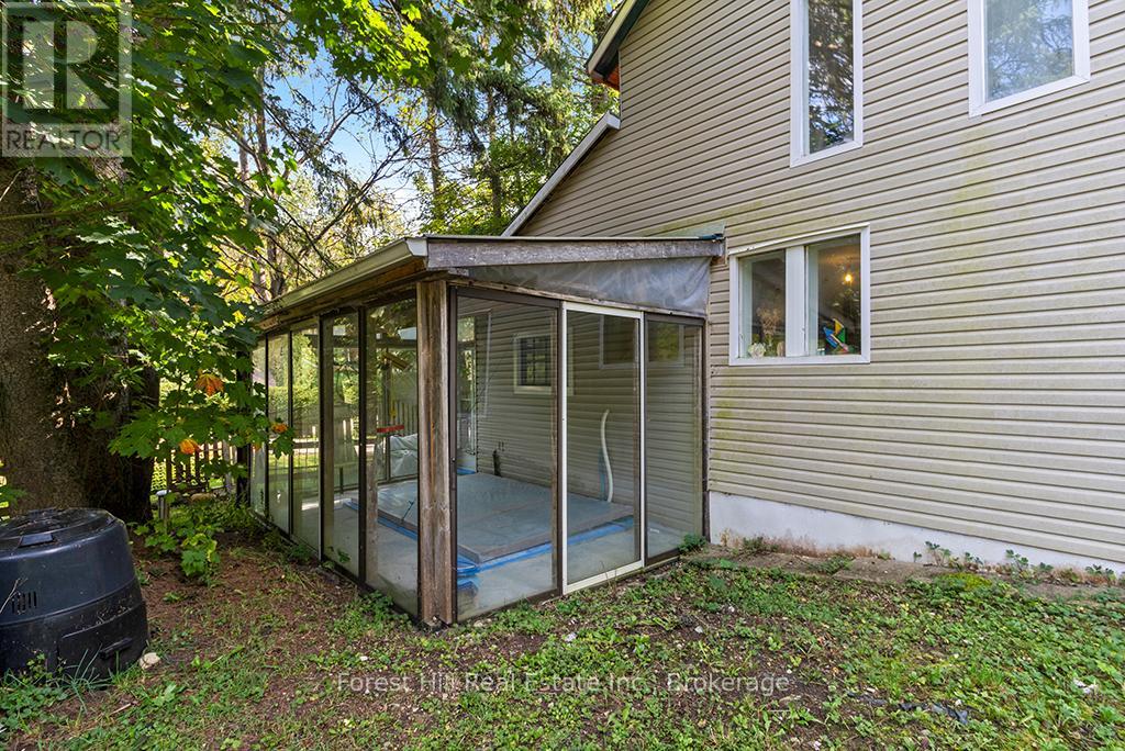Lean-to over old cistern