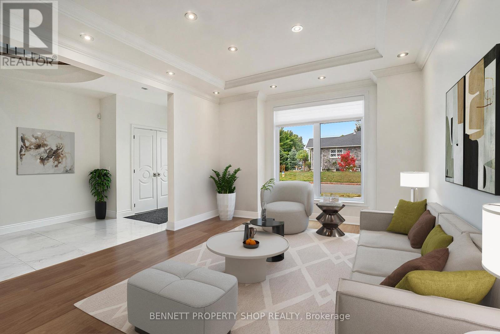 Virtually Staged- Formal living rm/grand entrance