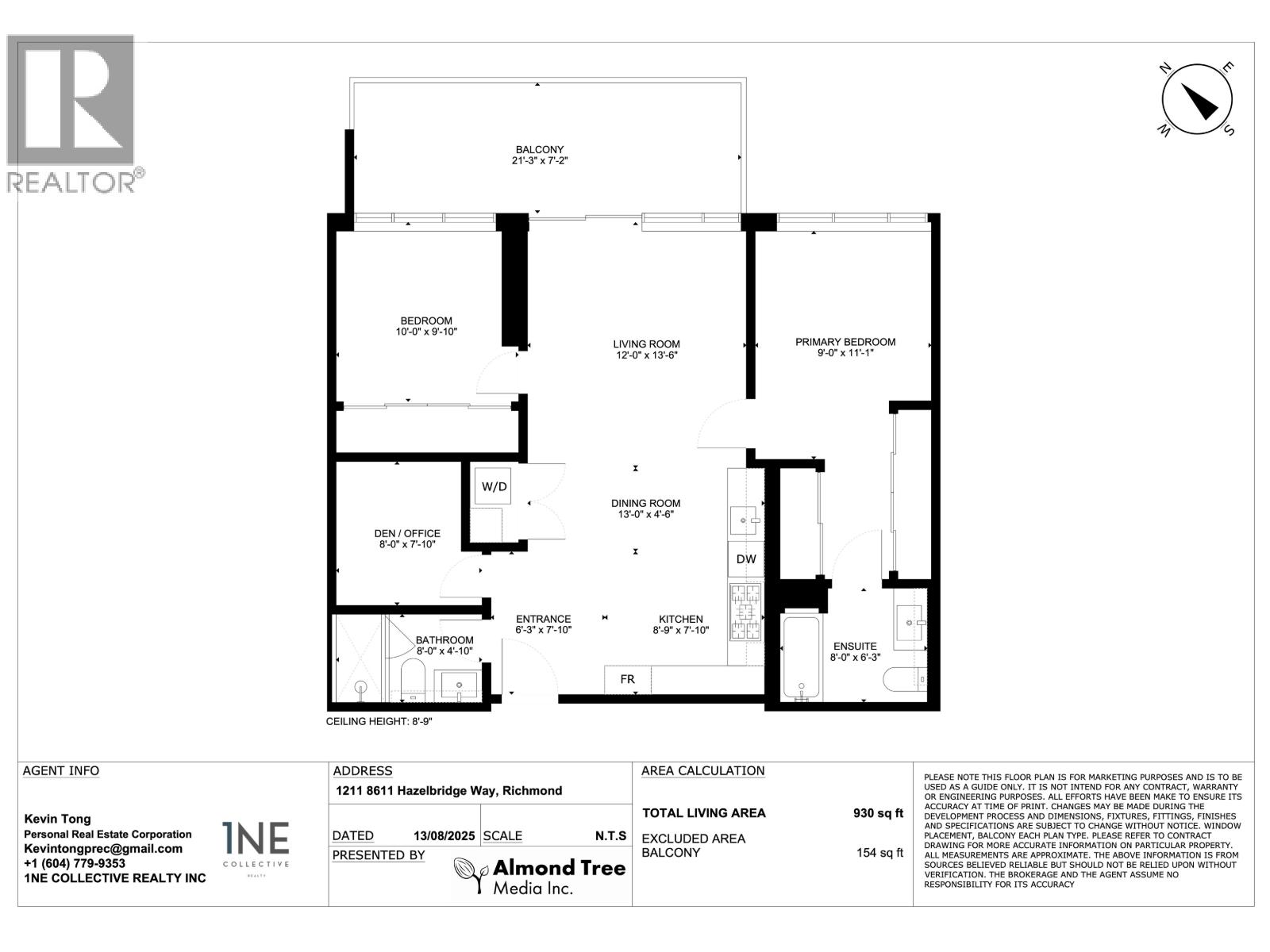 #1211-8611 HAZELBRIDGE Way, Richmond