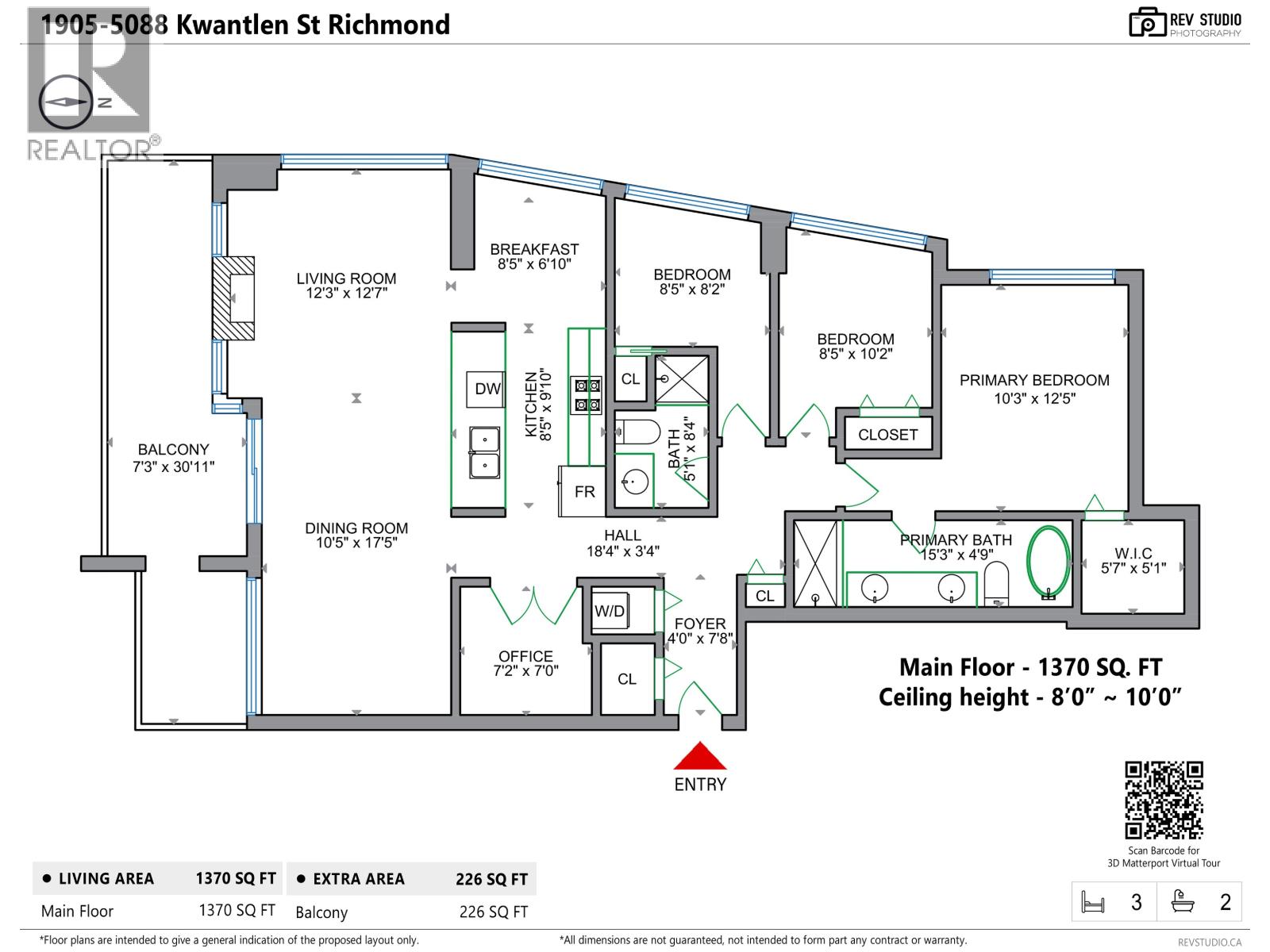 #1905-5088 KWANTLEN Street, Richmond