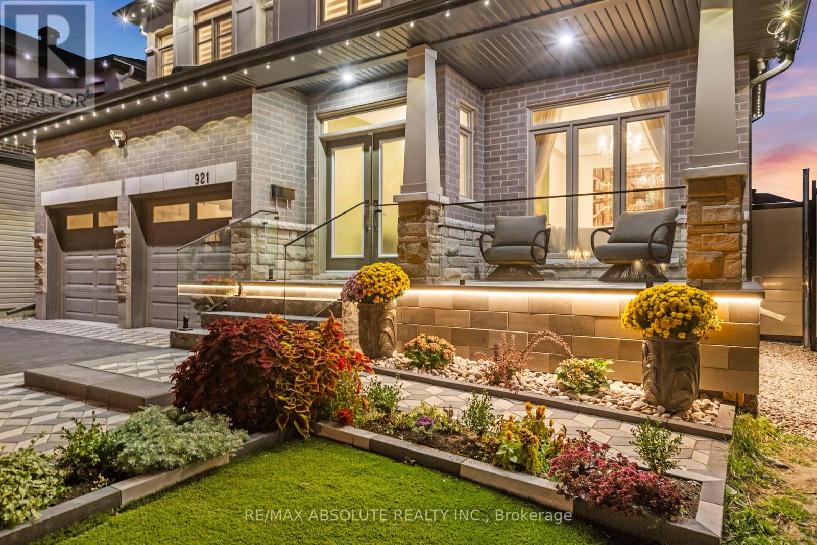 extensive landscaping