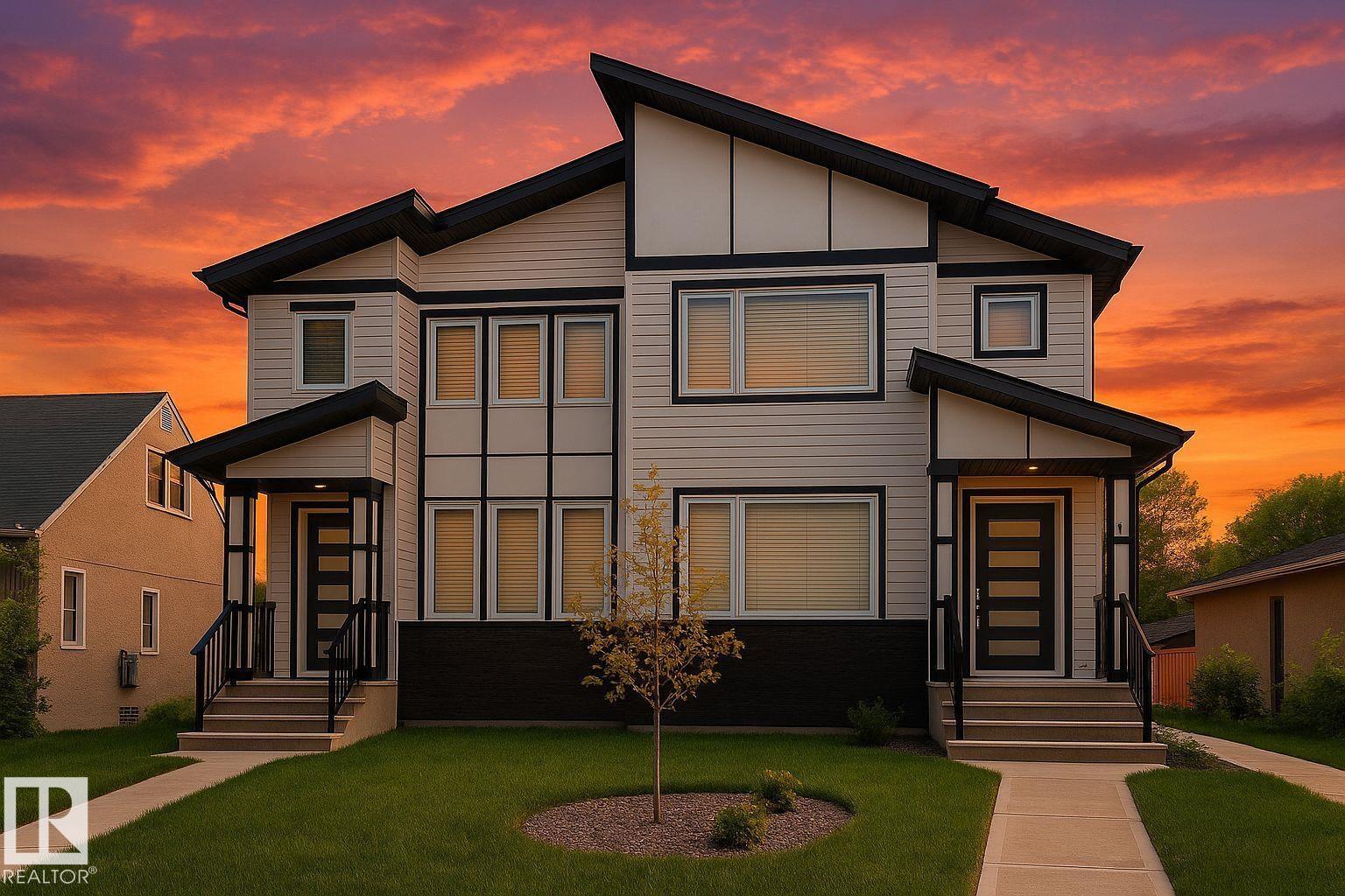 Front exterior of 11633 St Albert Trail NW Inglewood Edmonton