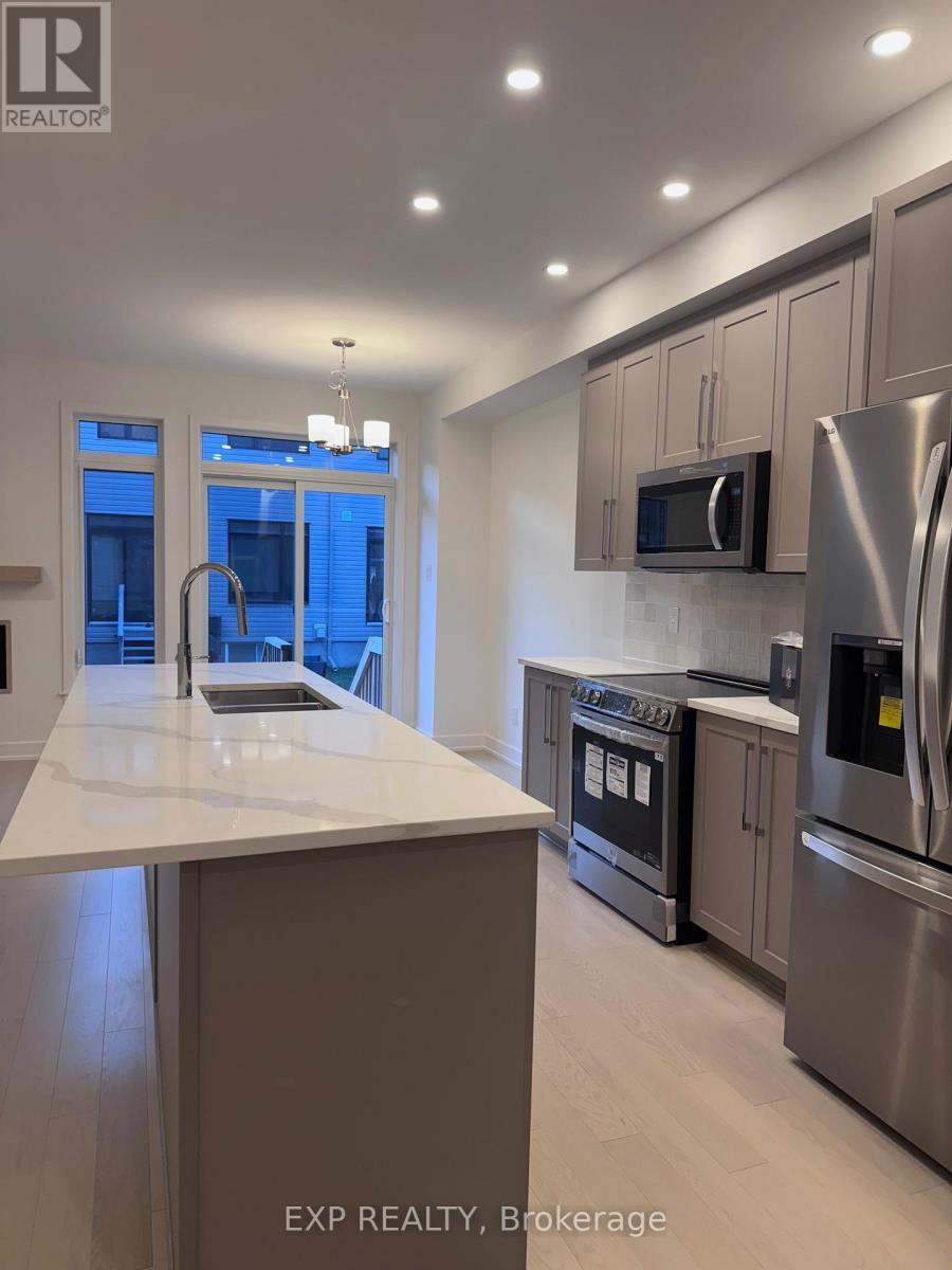 Upgraded quartz counters in kitchen