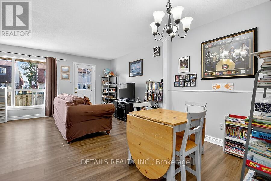 Dining rm is large enough to host a large group.