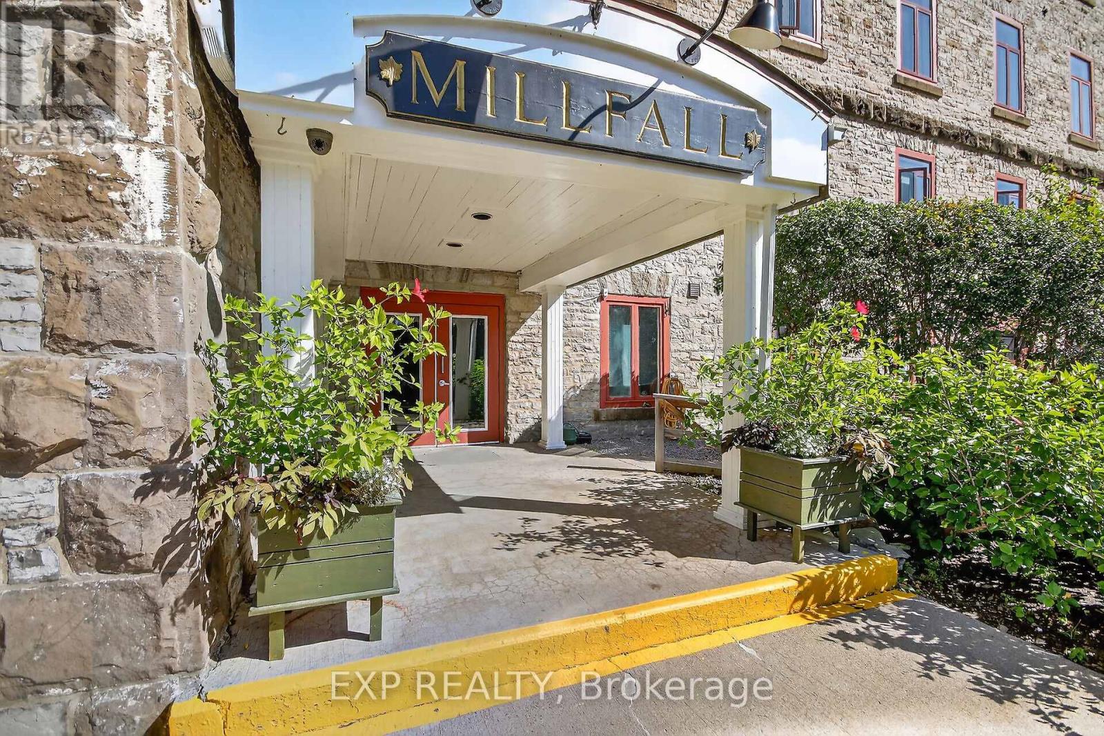 front entrance to the building