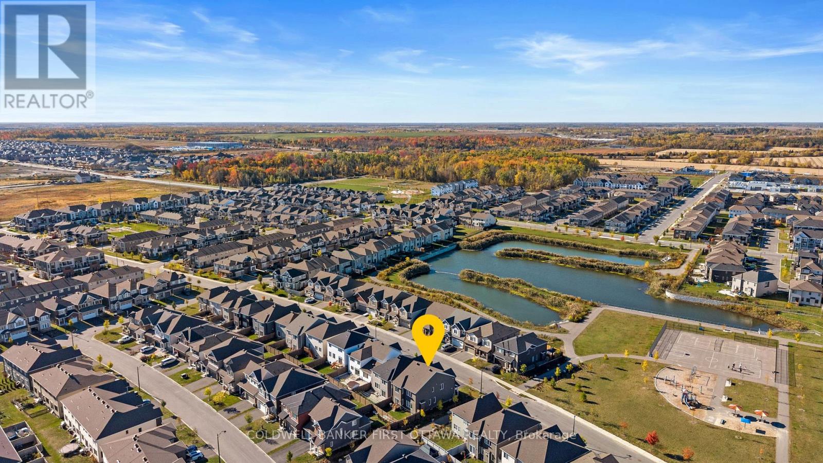 Storm water pond & walking paths surround this gem