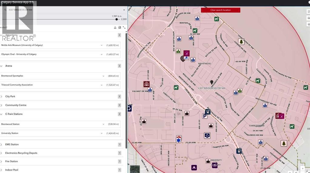 Single Family House Bi-level for Sale in  Brisebois Drive NW Brentwood Calgary 