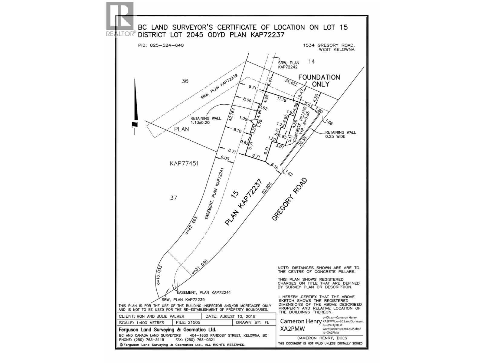  1534 Gregory Road, West Kelowna