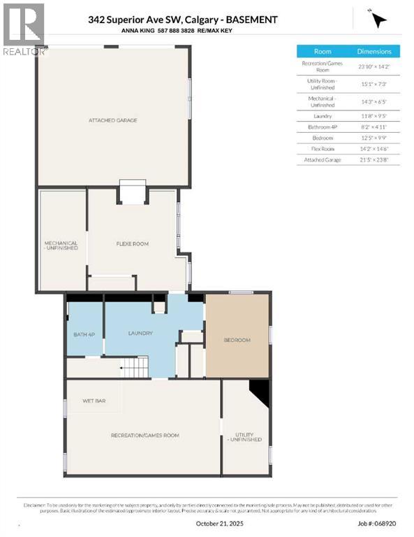 Single Family House for Sale in  SUPERIOR Avenue SW Scarboro Calgary 