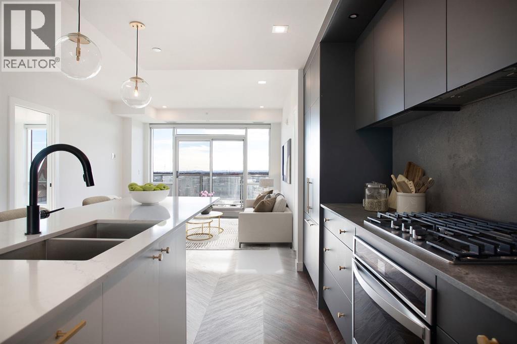 Alternate kitchen view - furniture has been added virtually